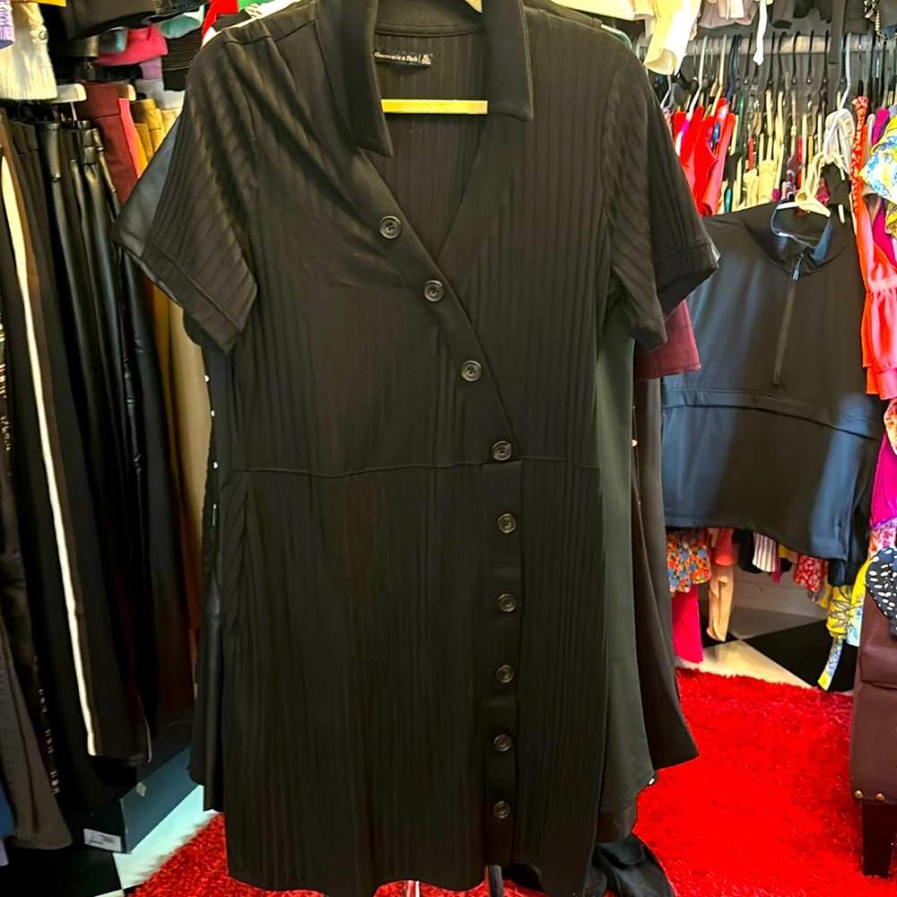 Abercrombie & Fitch faux crossover tee dress XL and NWOT